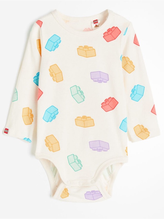 H&M Other - H&M Lego Duplo Patterned Long-Sleeved Baby One-Piece Bodysuit Size 18 Months